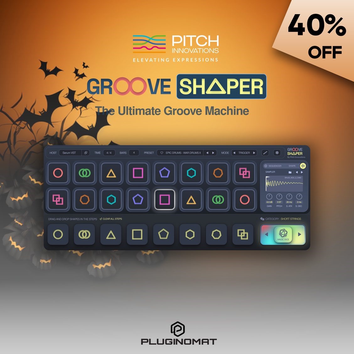 پلاگین Pitch Innovations Groove Shaper