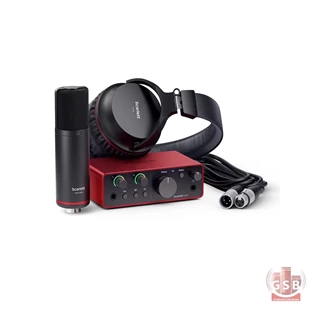 پک استودیو فکوسرایت Focusrite scarlett Solo Studio G4