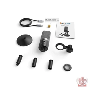 میکروفن یو اس بی کار کرده + بوم آرم فای فاین Fifine K670b+ Boom Arm