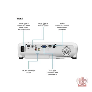 ویدئو پروژکتور اپسون EPSON EB-X06